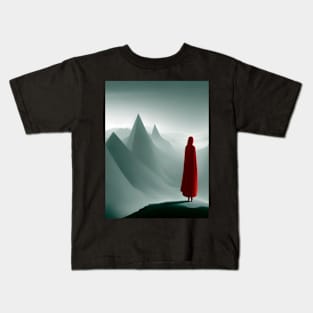 Red Girl on top Kids T-Shirt